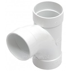 Trójnik łagodny 90 stopni biały 2" (51mm)
